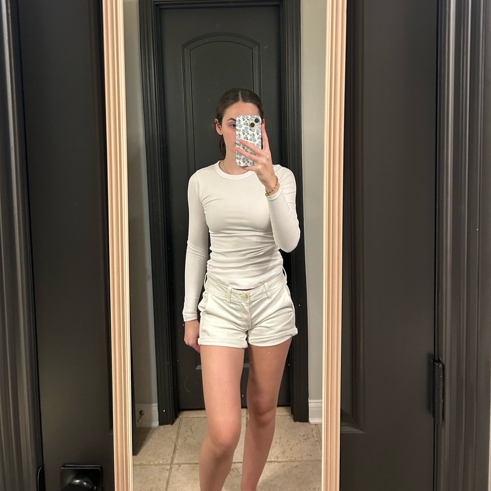 American Eagle Outfitters Women's white Cargo Shorts